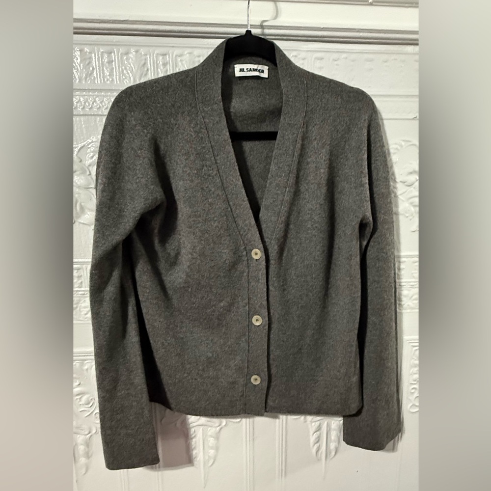 Jil Sander 100% Cashmere Cardigan Women's Size 42